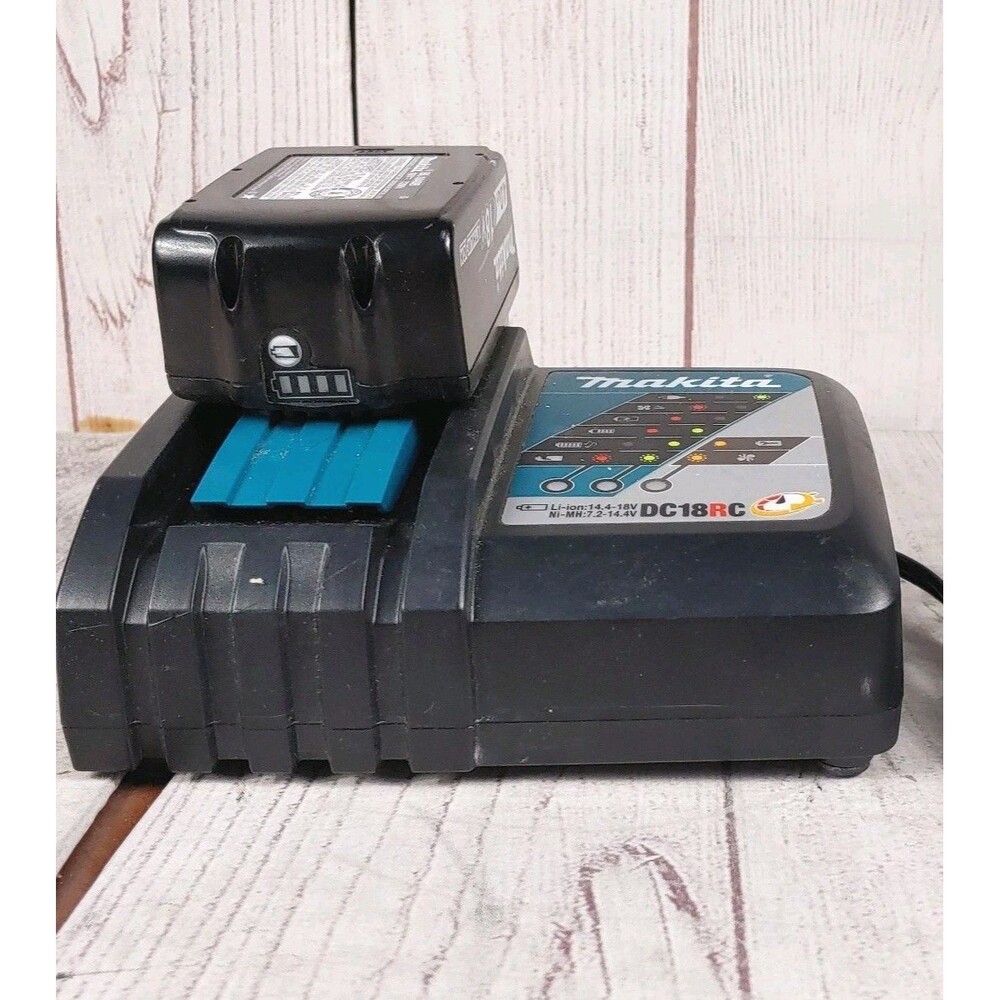 Makita DC18RC 18V Lithium-Ion Charger - **W/ BATTERY** - BL1840B 72WH - TESTED